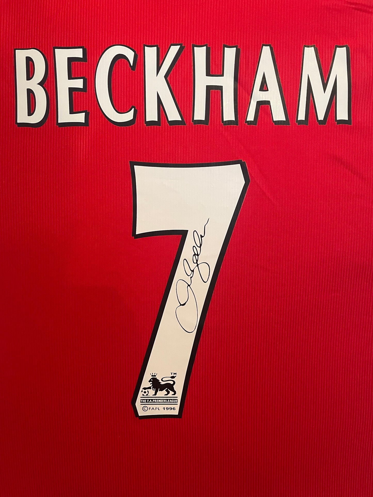 David Beckham Signed Manchester United 1998/99 Framed Home Shirt with COA