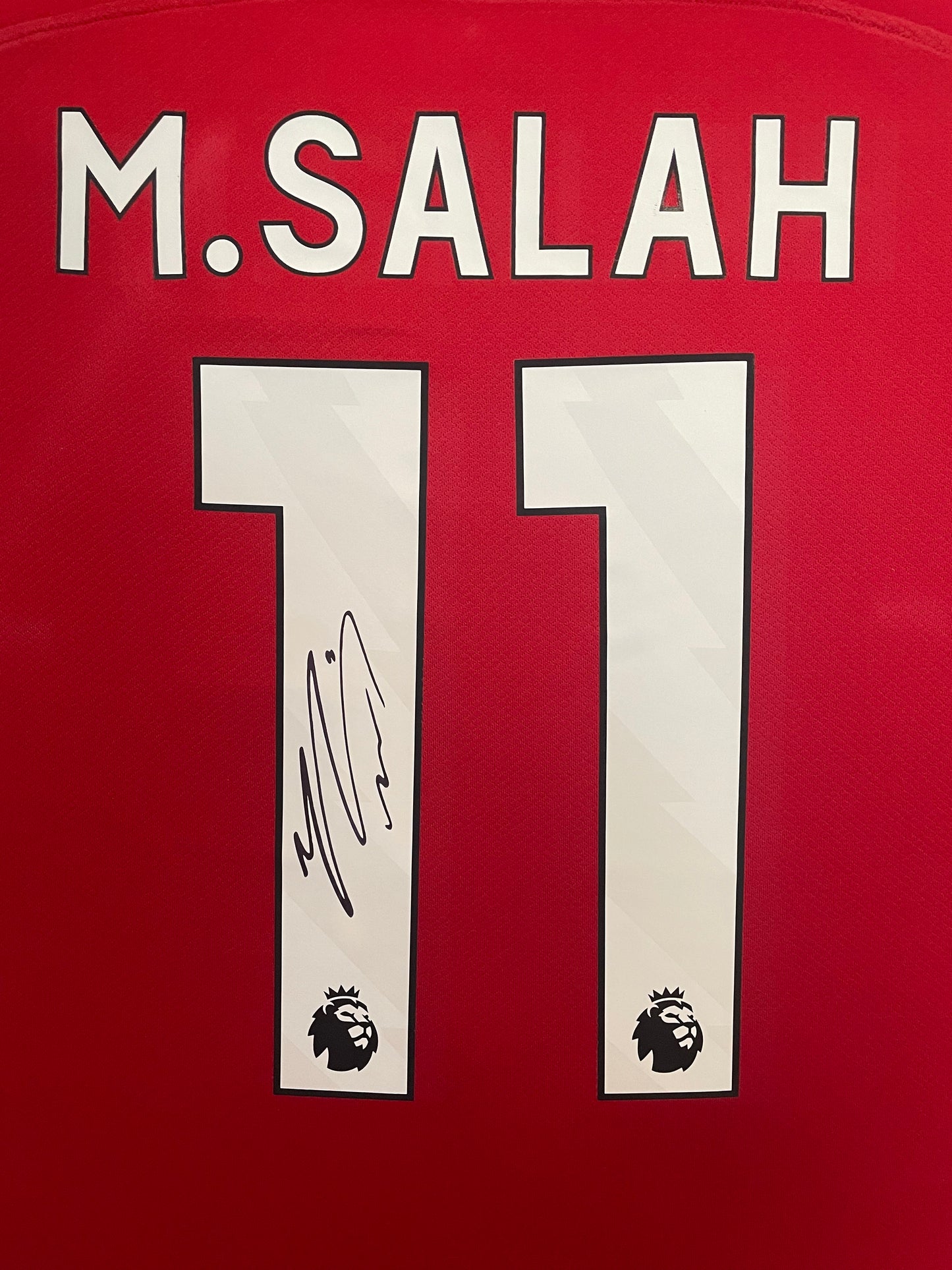 Mo Salah Signed Liverpool 2023/24 Framed Home Shirt with COA
