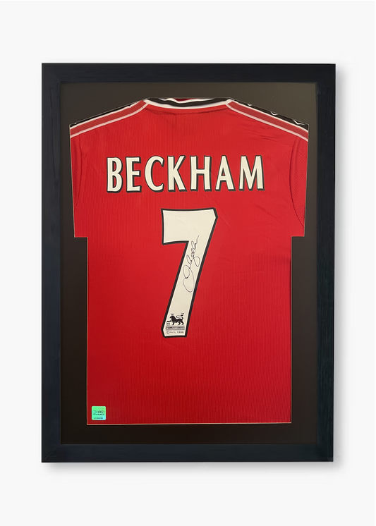 David Beckham Signed Manchester United 1998/99 Framed Home Shirt with COA