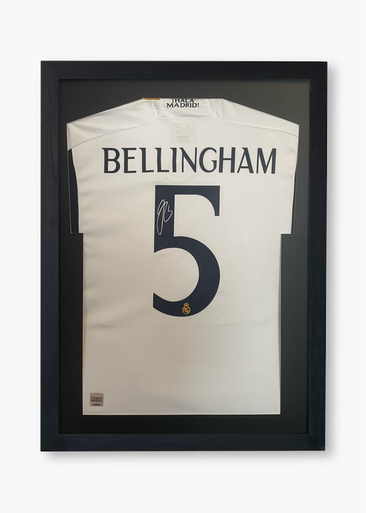Jude Bellingham Signed Real Madrid 2023/24 Framed Home Shirt with COA