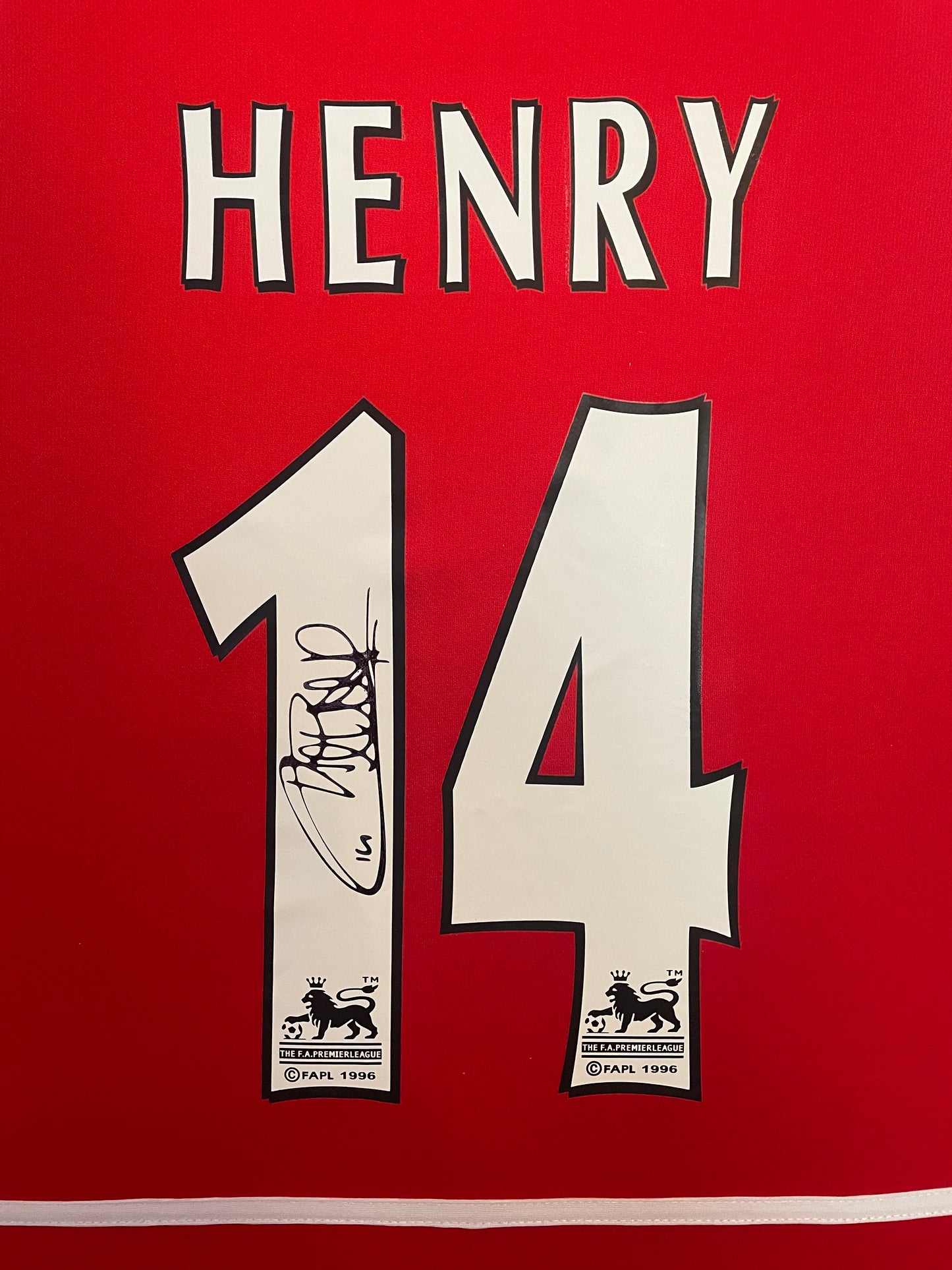 Thierry Henry Signed Arsenal 2003/04 "Invincibles" Framed Home Shirt with COA