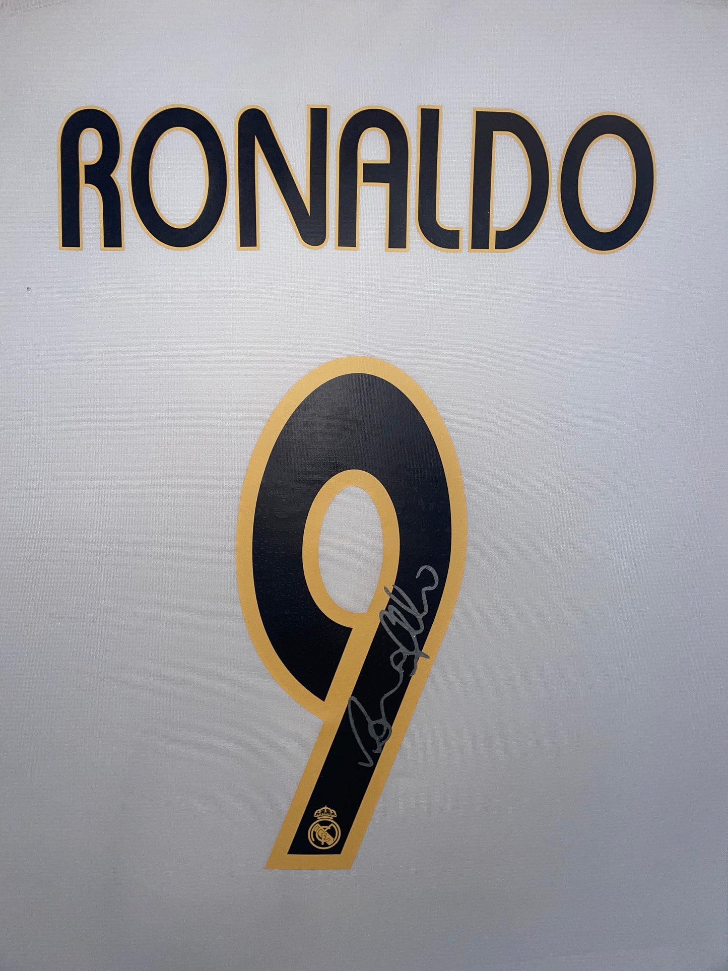 Ronaldo Nazario Signed Real Madrid 2003/04 Framed Home Shirt with COA