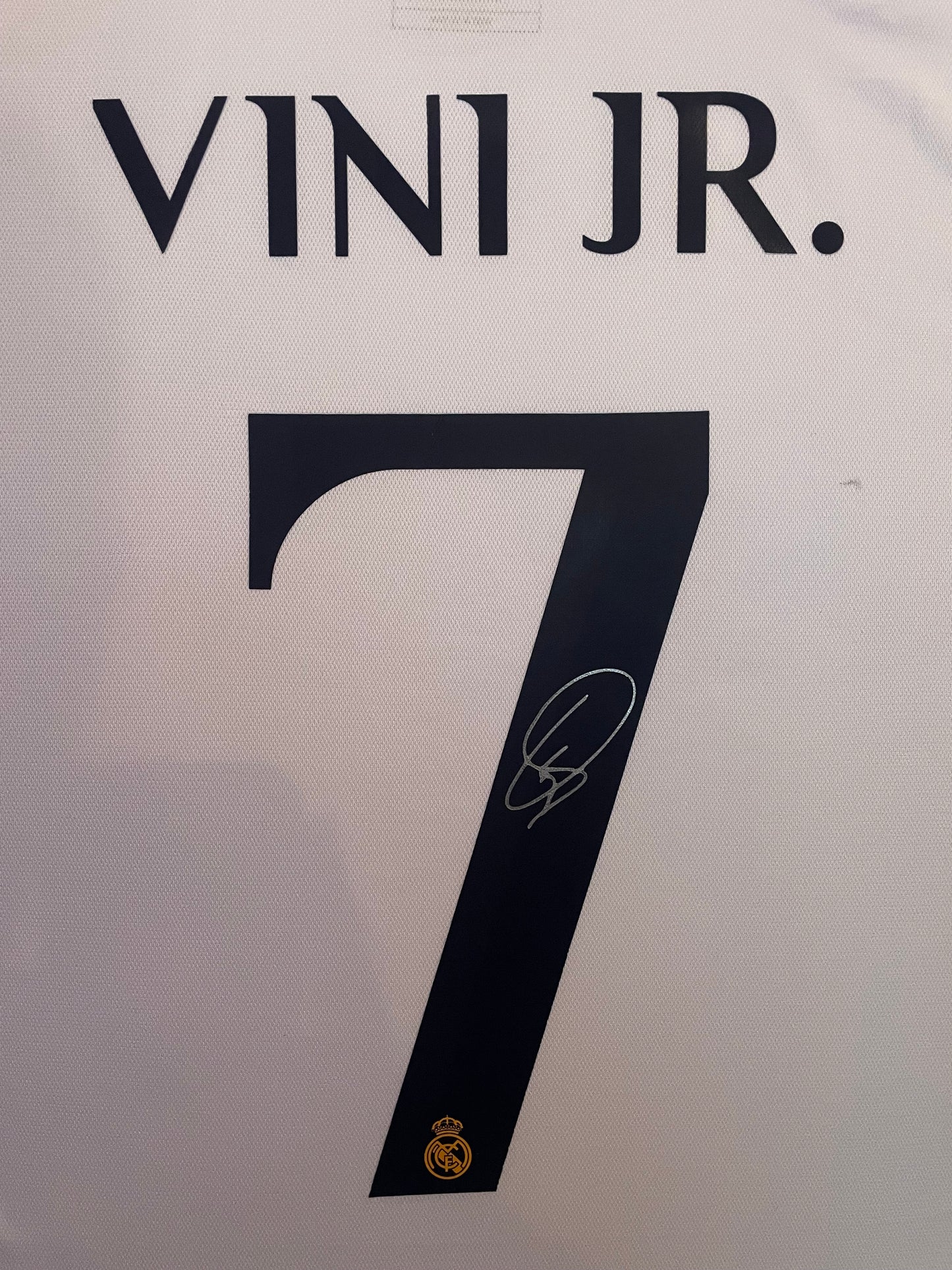 Vini Jr Vinicius Jr Signed Real Madrid 2023/24 Framed Home Shirt with COA