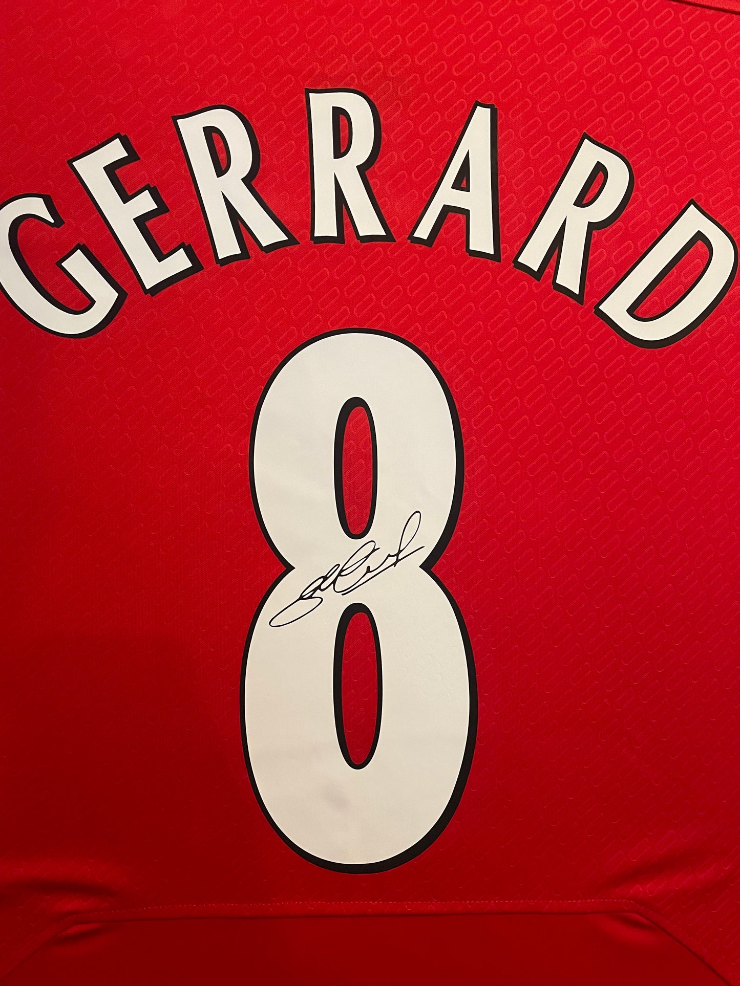 Steven Gerrard Signed Liverpool 2004/05 Framed Home Shirt with COA