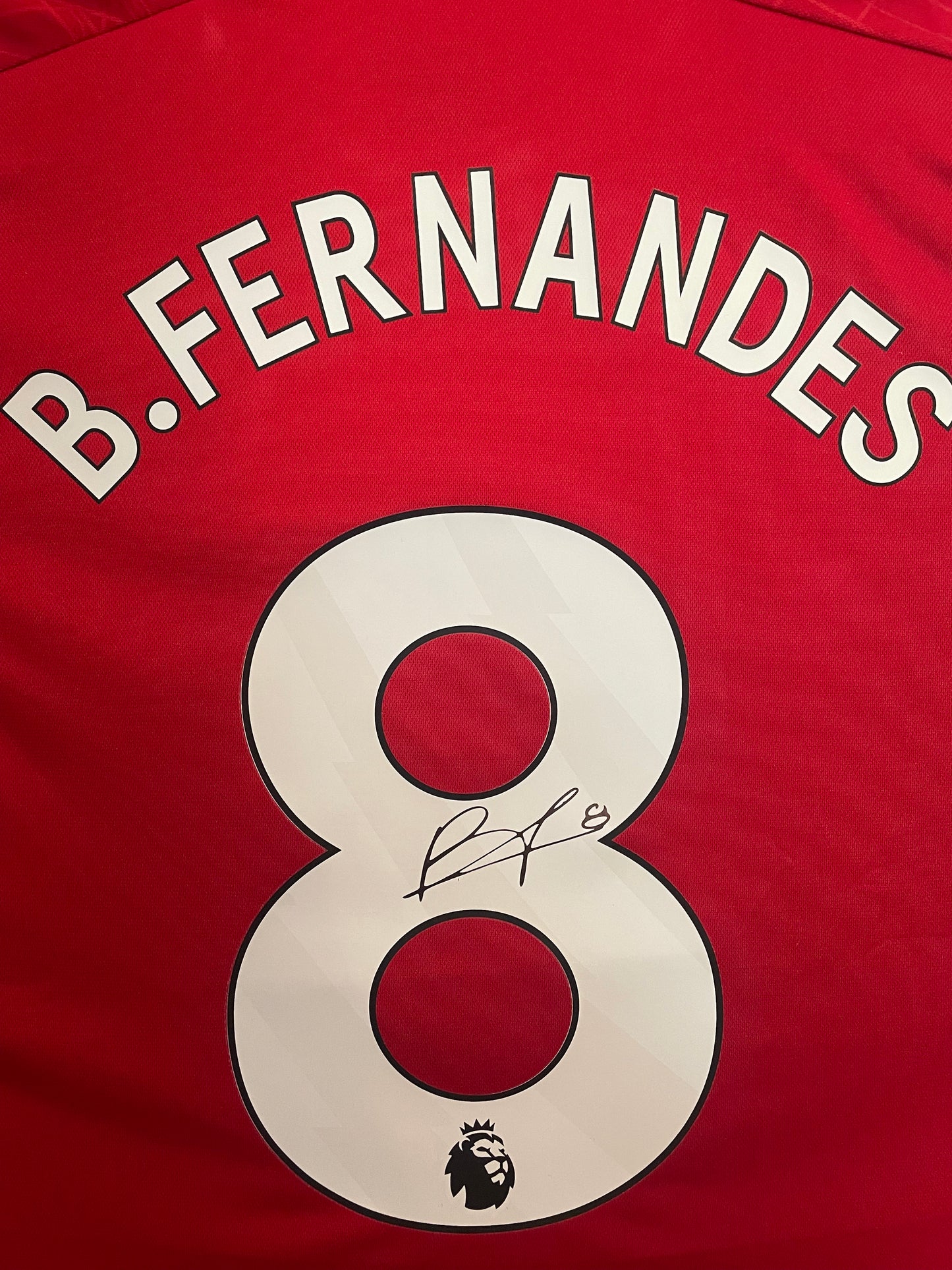 Bruno Fernandes Signed Manchester United 2023/24 Framed Home Shirt with COA