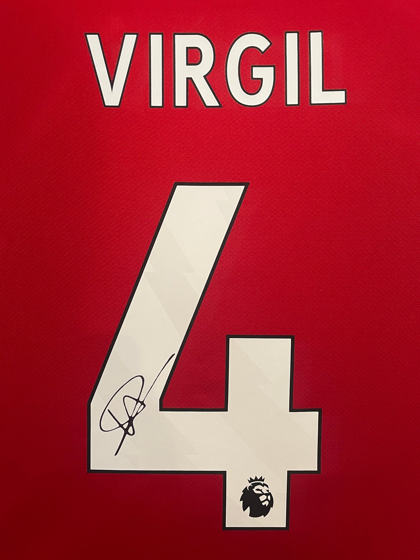 Virgil van Dijk Signed Liverpool 2023/24 Framed Home Shirt with COA