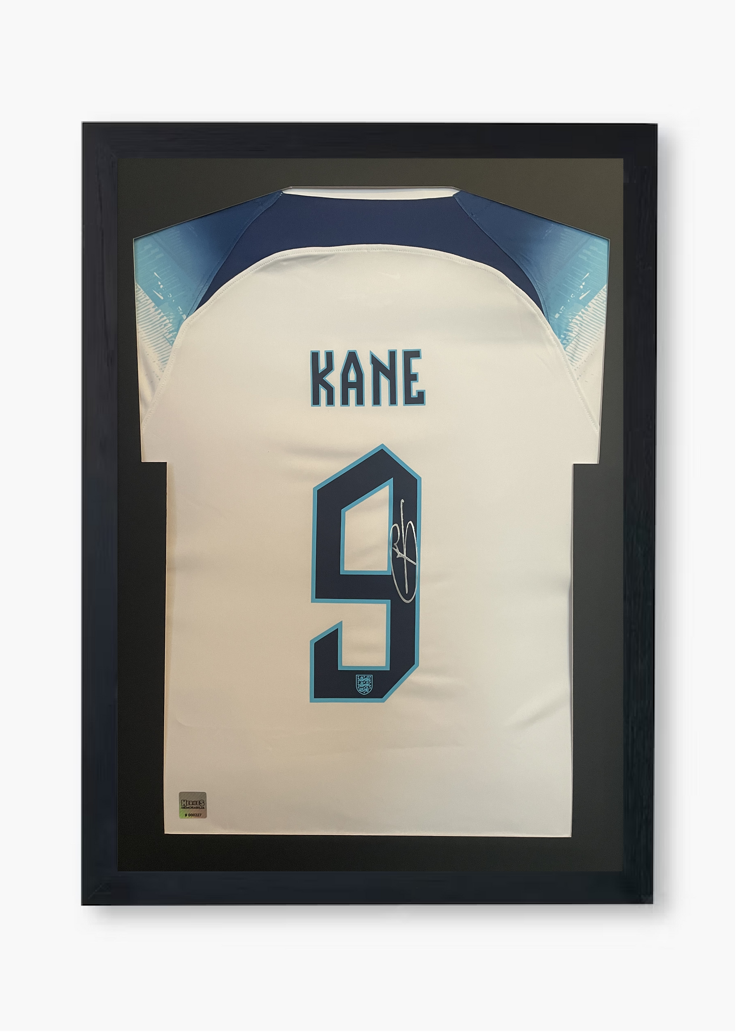 Harry Kane Signed England 2022/23 Framed World Cup Home Shirt with COA
