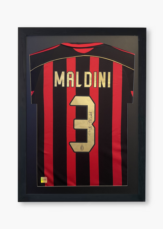 Paolo Maldini AC Milan 2006/07 Signed Framed Home Shirt with COA