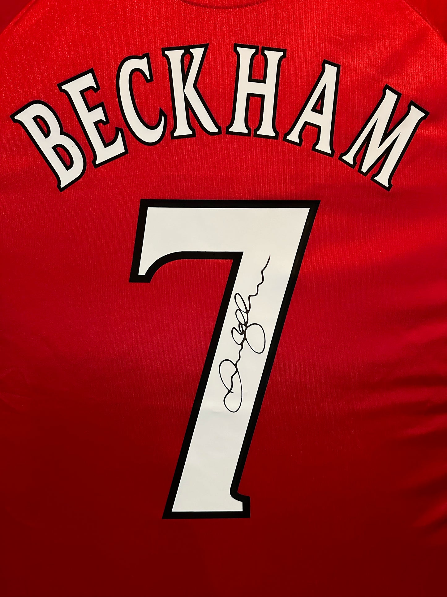 David Beckham Signed Manchester United 1998/99 Framed CL Home Shirt with COA